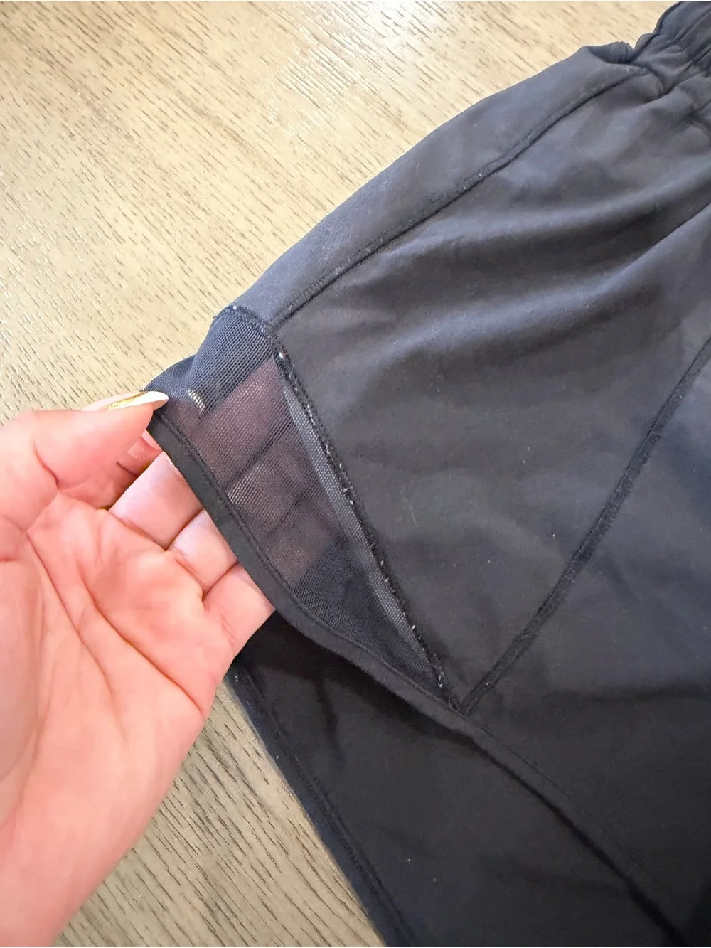 lululemon athletica Black Athletic Running Shorts